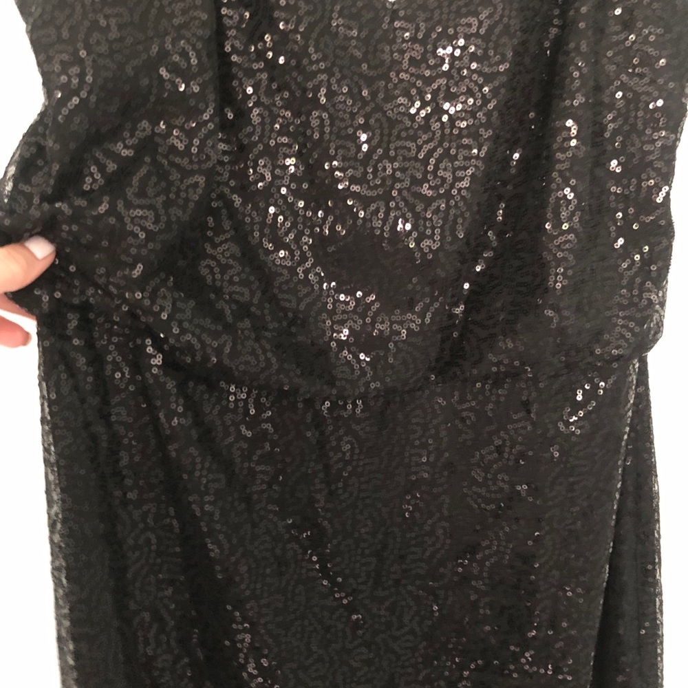 Black Sequin Gown - image 3